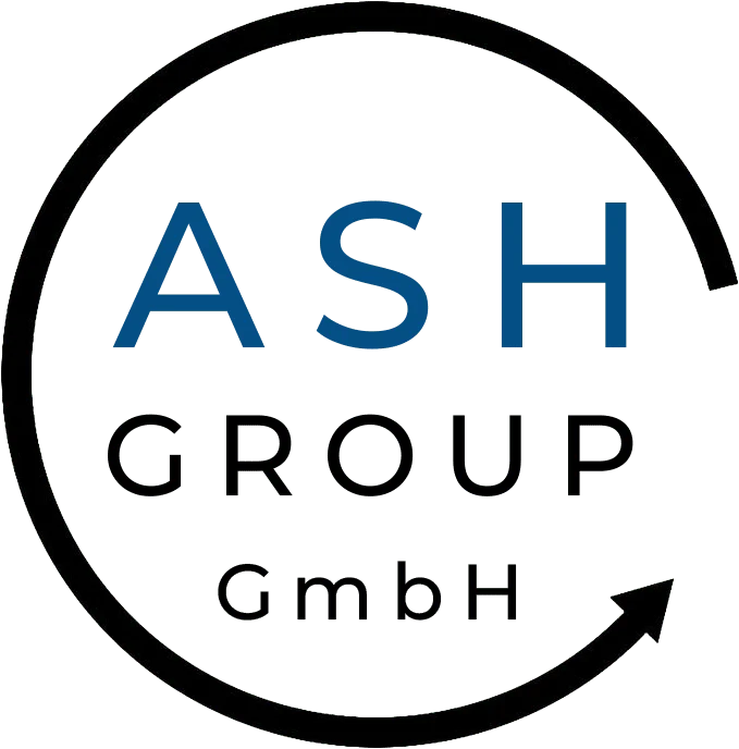 Modernes Logo der ASH Group